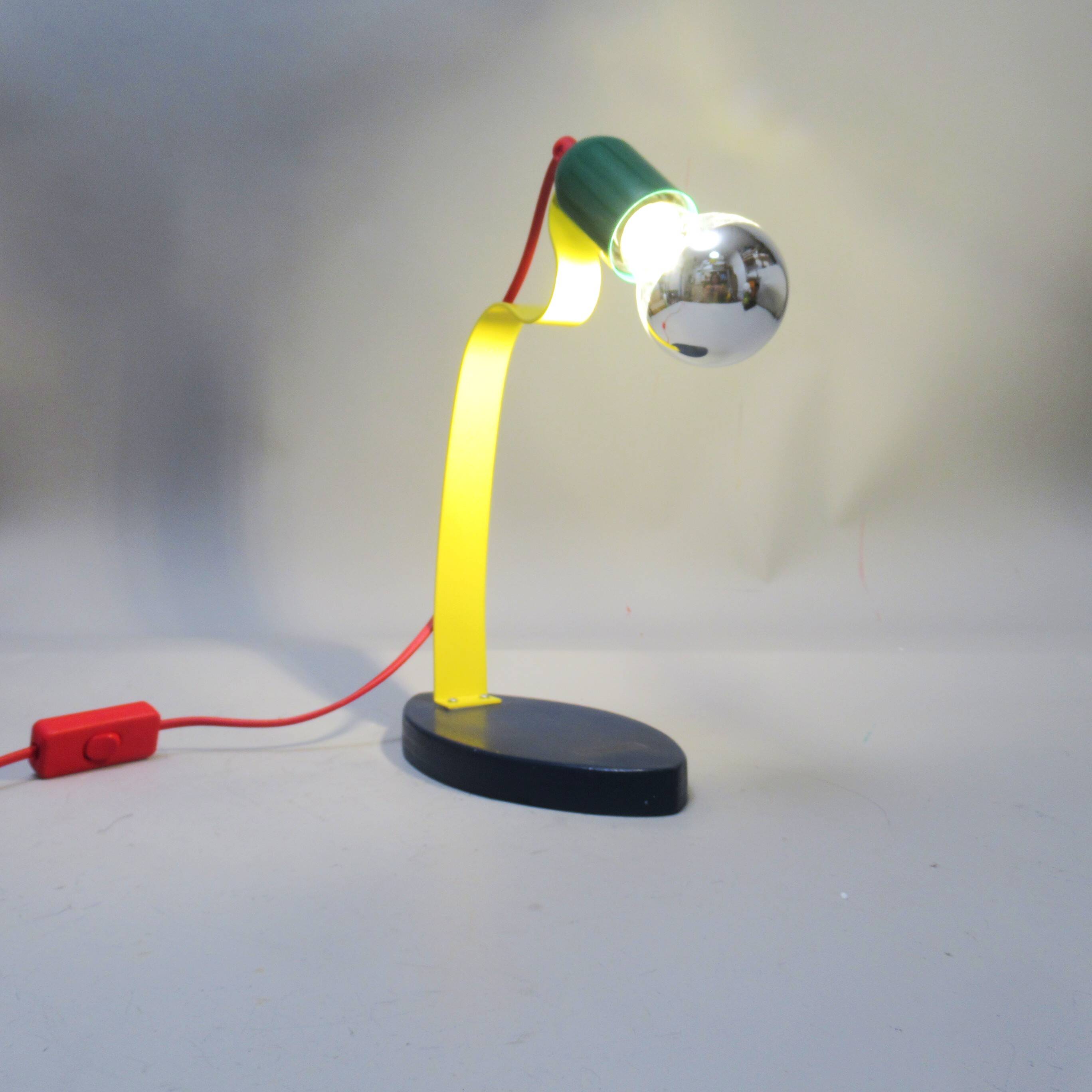 Memphis style lamp from the 80s.