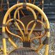 Set of 6 terrace chairs "bistro" in natural rattan.