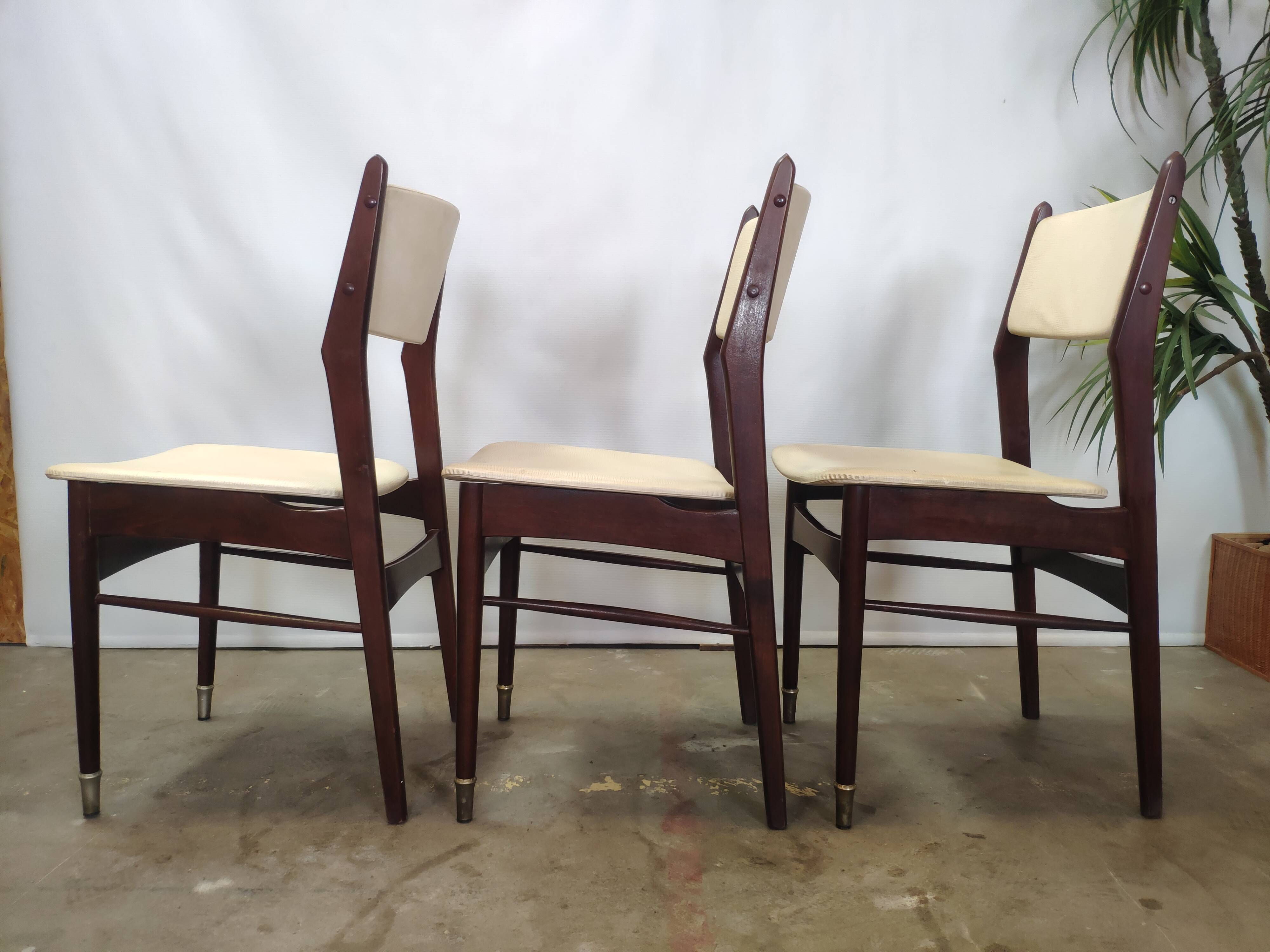 Lot de 6 chaises vintage