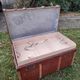 Old mail trunk in zinc