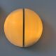 Pair of metal and opal perspex wall lights, Germany 1970