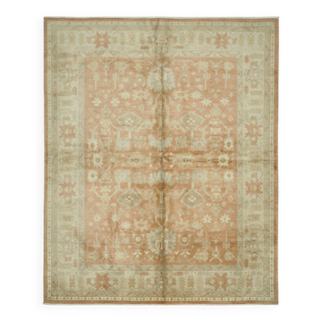 Turkish Handknotted Wool Oushak Rug 251 cm x 305 cm