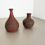 Set of 2 Studio Pottery Sculptural Objects Gerhard Liebenthron, Germany, 1970s