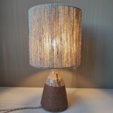 Lamp with sandstone foot