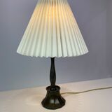 Table lamp in disco-metal by Just Andersen with paper shade, 1930s