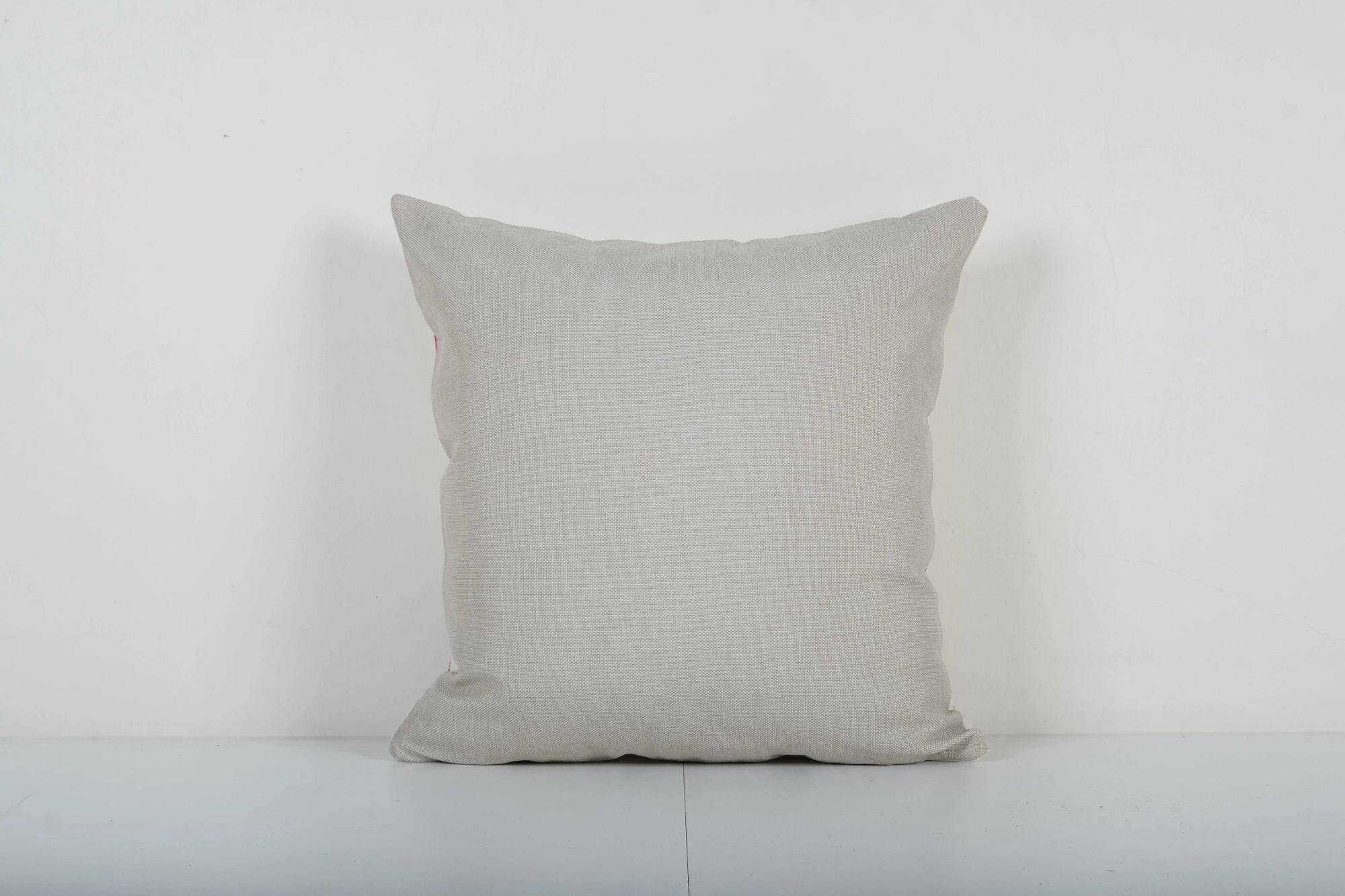 Vintage embroidered cushion cover 46x46 cm