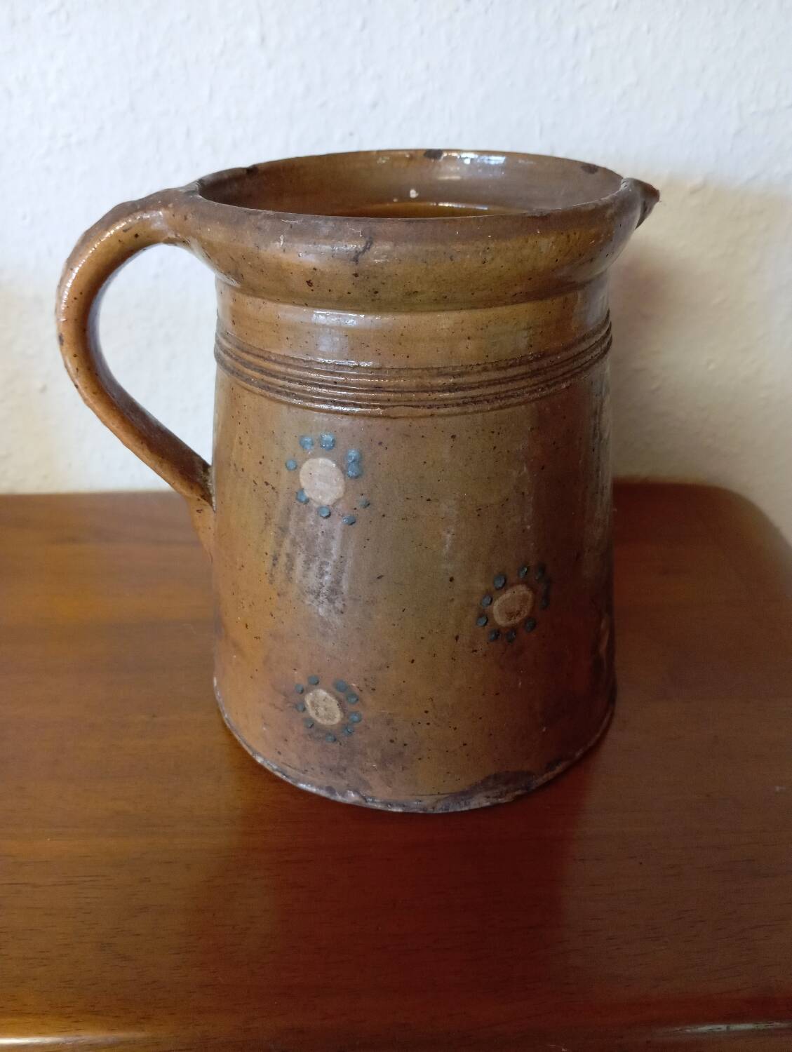 Old Soufflenheim pot from the end of the 19th century