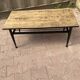 Wood and metal coffee table