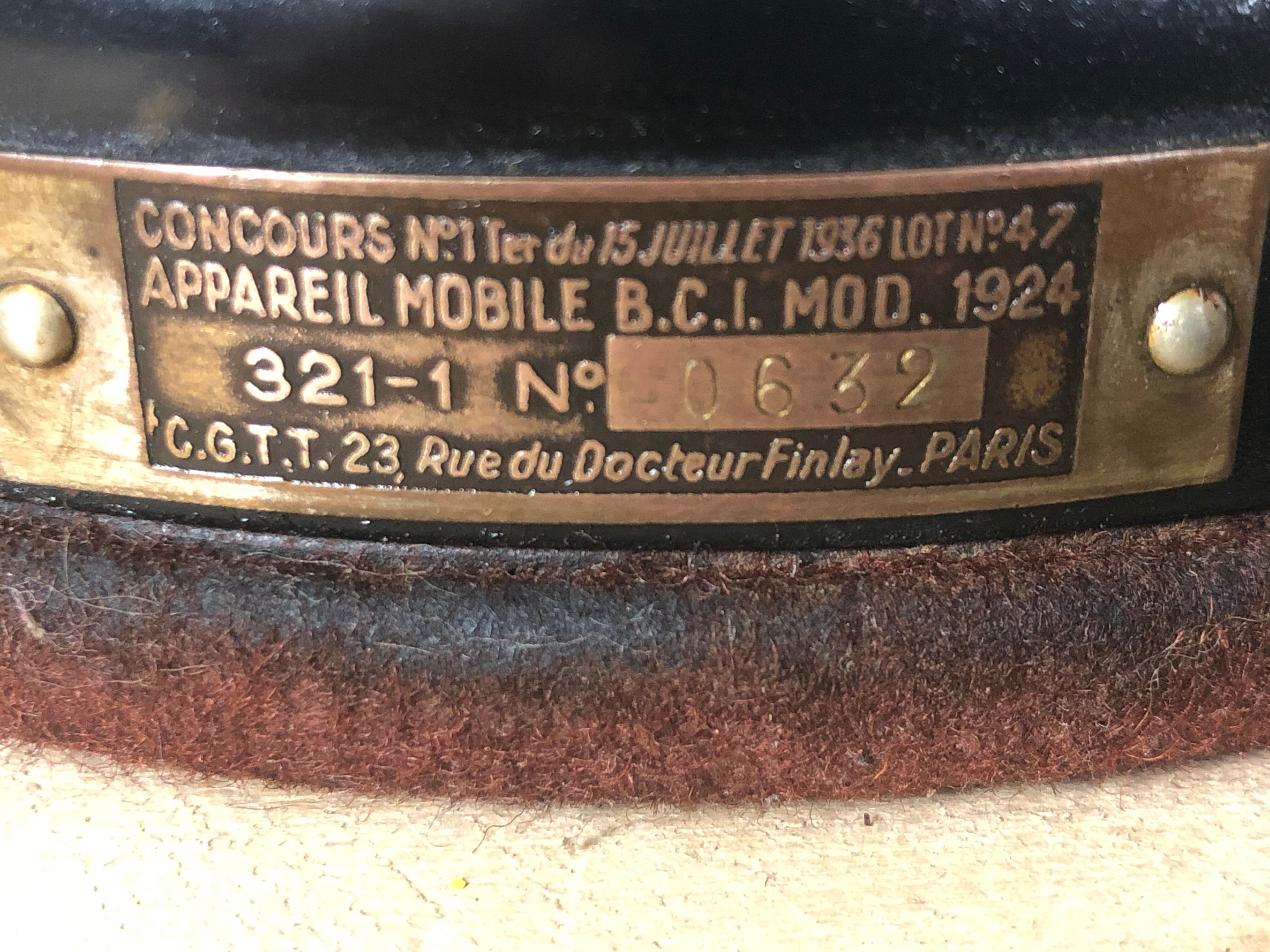 Old column phone in Bakelite and metal 1936