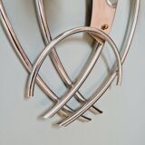 Vintage chrome metal wall light, 70s