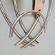 Vintage chrome metal wall light, 70s