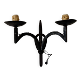 Applique 2 feux en fer forgé