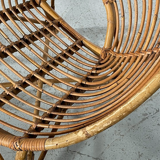 Pair of rattan armchairs