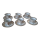 Set of 11 cups and saucers