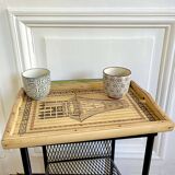 Vintage bamboo plateau