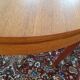 Table ronde extensible scandinave teck vintage
