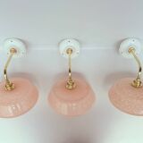 Appliques verre de Clichy moucheté