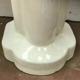 Pair of bathroom stand-up console in 20th century white enamel