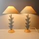 Paire de lampes design Trait d'Union des années 80