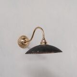 Antique brass and mercury glass wall light (19 available)