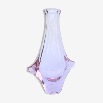 Vase en verre, conçu par M. Klinger, Železny Brod Skło, Tchécoslovaquie, années 1960