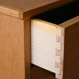 Scandinavian oak chest of drawers