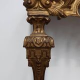 20th Century Italian Baroque style gilded and carved wall console