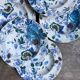 6 polychrome ironstone deep plates by Mason's, "Belvedere" service - early 20th century