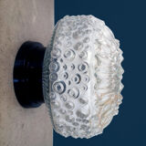 Moulded glass ceiling light