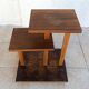 Vintage walnut burl stool