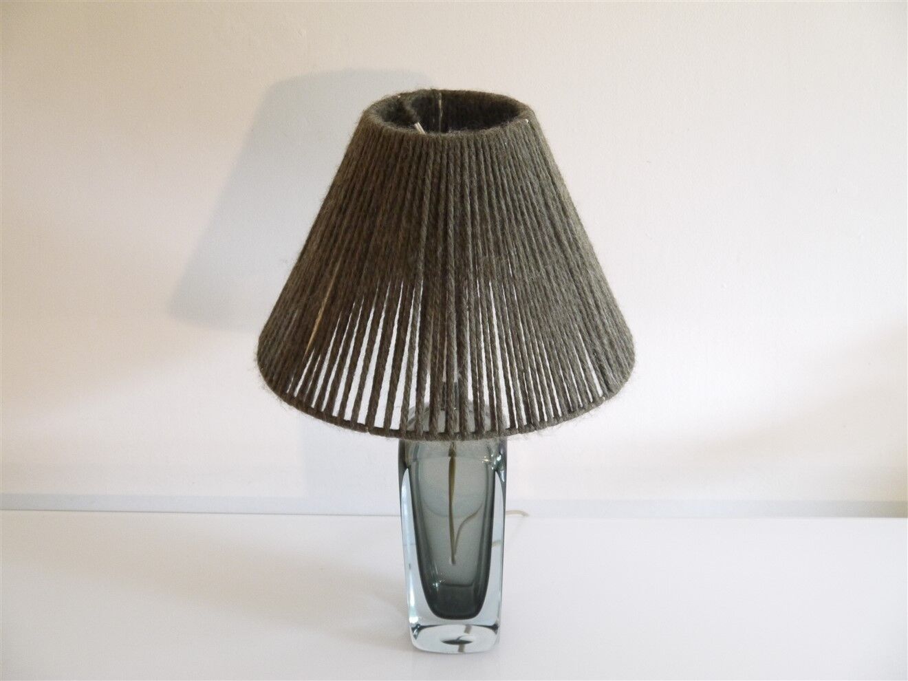 Scandinavian glass lamp by Asta Stromberg 1970