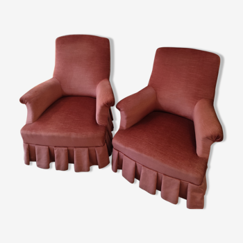 Paire de fauteuils anglais