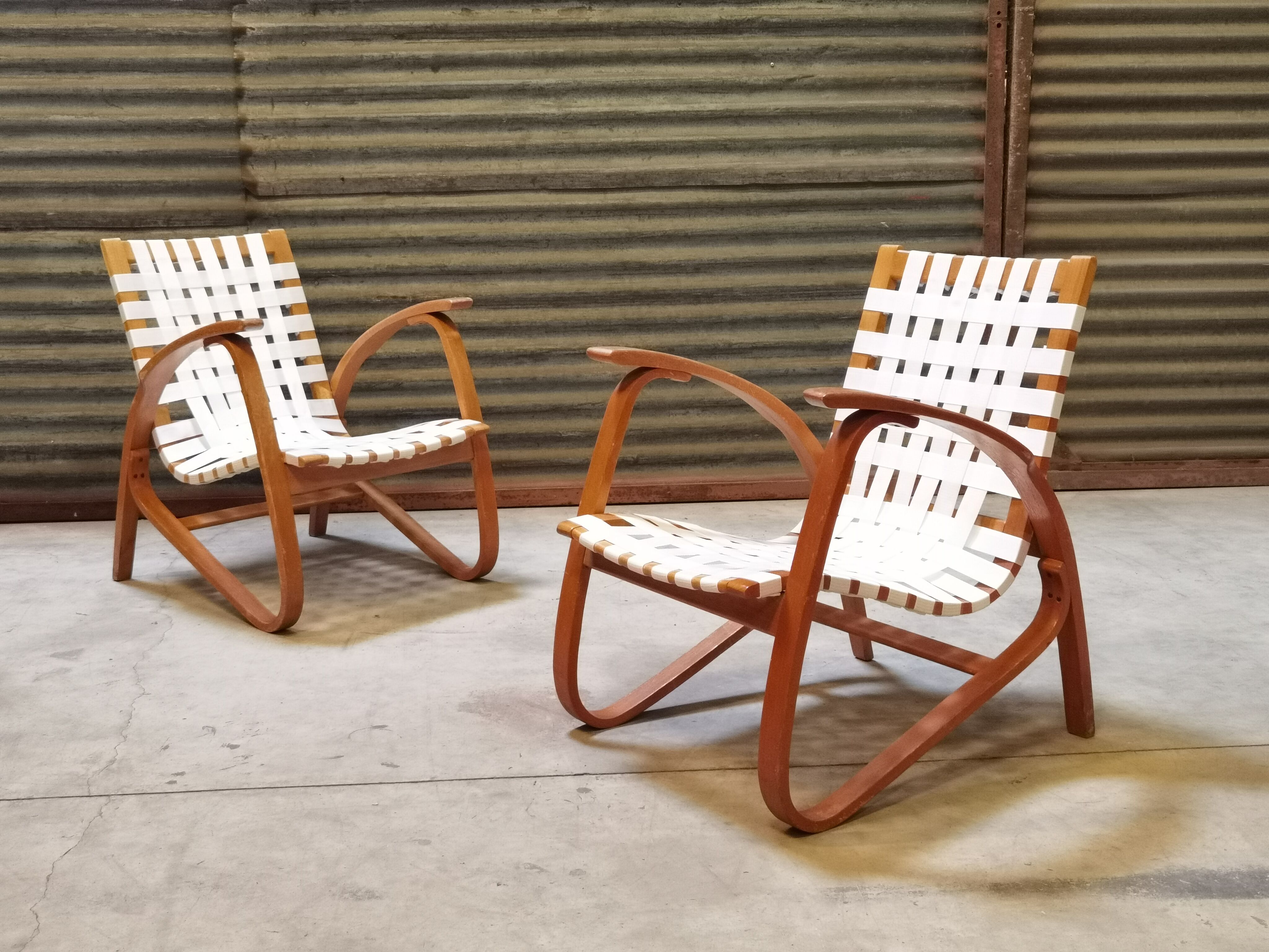 Paire de fauteuils par Jan Vanek pour Up Zavody 1930