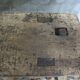 Ancient workbench in raw wood