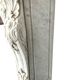 Louis XV style fireplace in white Carrara marble 19th century