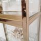 Vitrine laiton étagère verre design 1970