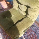 Fauteuil velours des années 60/70 en parfait état