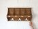 Vintage Wall Wooden Shelf / Mid Century Mail Organizer / Key Holder