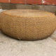 Vintage 1970s braided rope coffee table