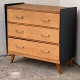 Commode pieds compas 1960