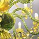 Grand lustre à pampilles en verre et polypropylène – 14 lumières