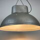 Oval industrial polish factory pendant lamp from mesko, 1970s