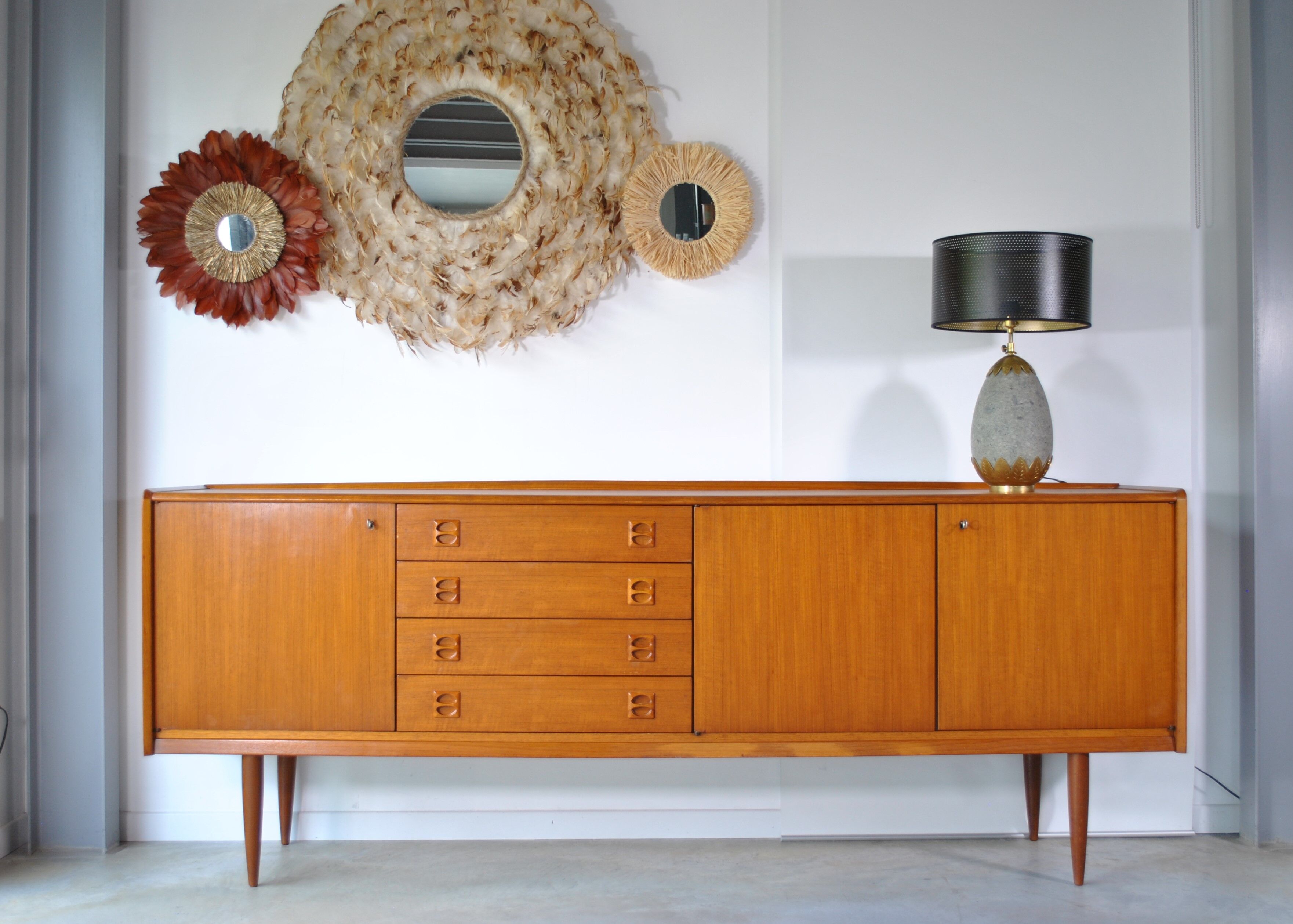 Scandinavian teak row 1970