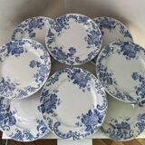 Set of 8 Terre de Fer Saint Amand & Hamage Snowball plates