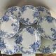 Suite de 8 assiettes Terre de Fer Saint Amand & Hamage Boule de neige