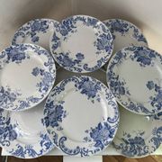 Set of 8 Terre de Fer Saint Amand & Hamage Snowball plates