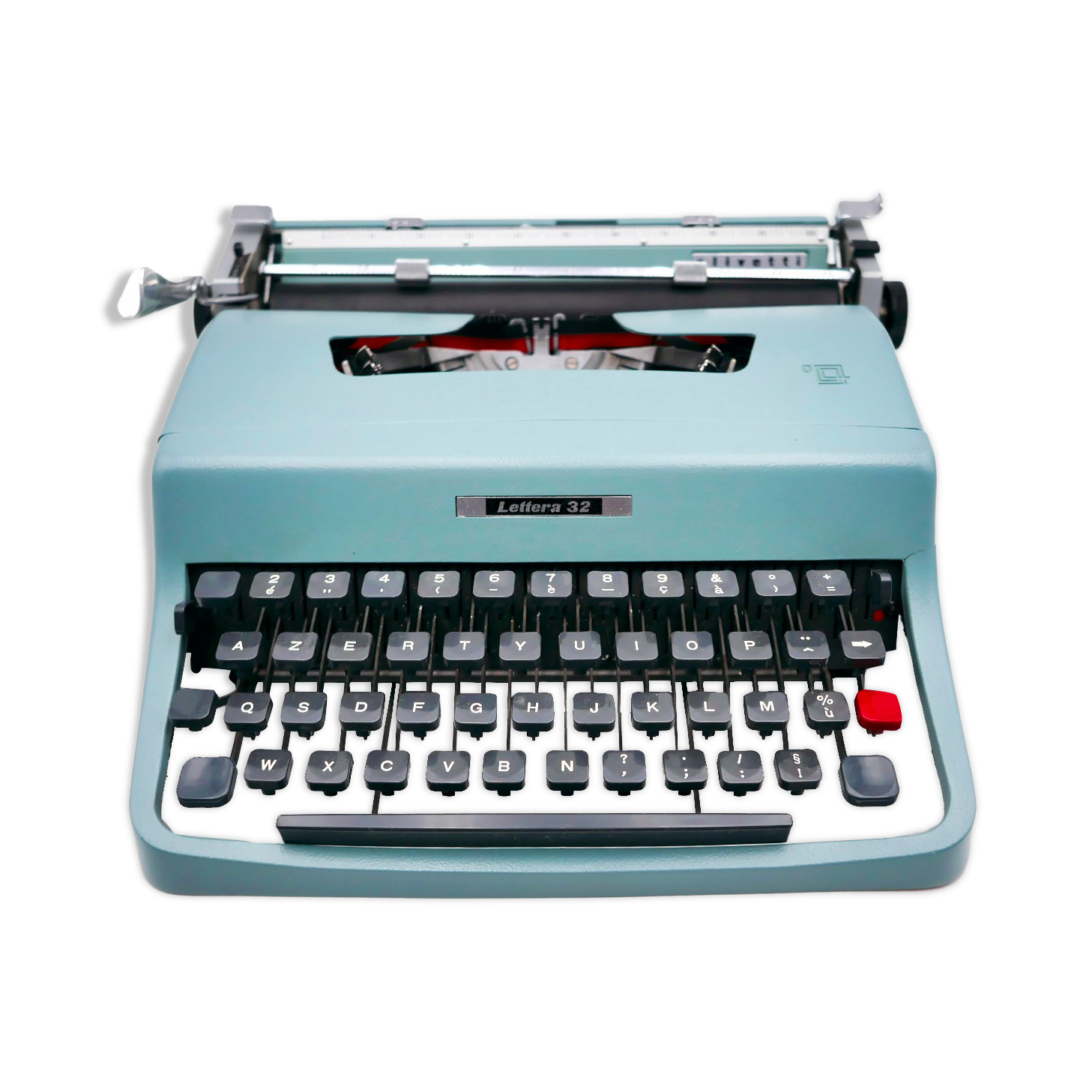 Typewriter Olivetti Lettera 32 green revised ribbon new