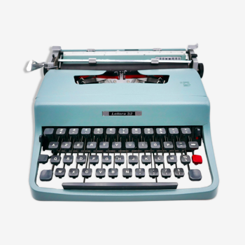Typewriter Olivetti Lettera 32 green revised ribbon new