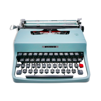 Typewriter Olivetti Lettera 32 green revised ribbon new