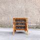 Chair in bamboo rattan and zebra fabric